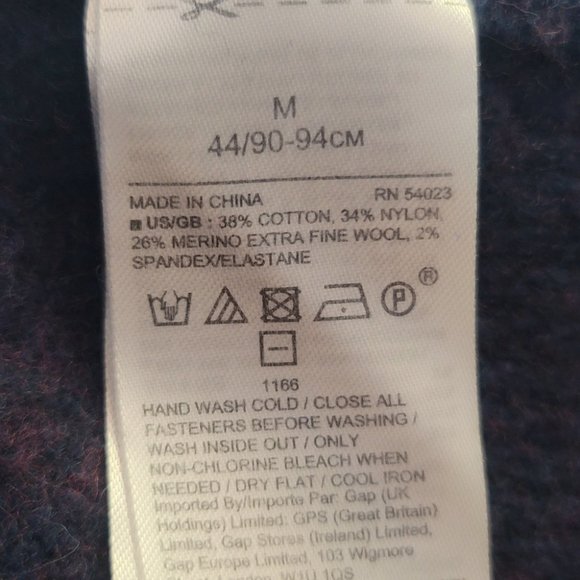 GUC Banana Republic Cotton Merino Wool Blend Boat Neck Pullover Sweater Size M - Picture 7 of 7